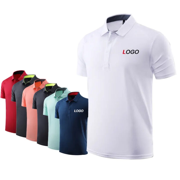 Blank tees custom polo shirts with logo