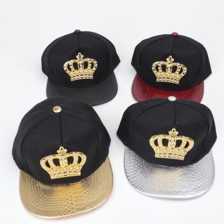Black Fitted Cap Custom Crowns Printed By Lids