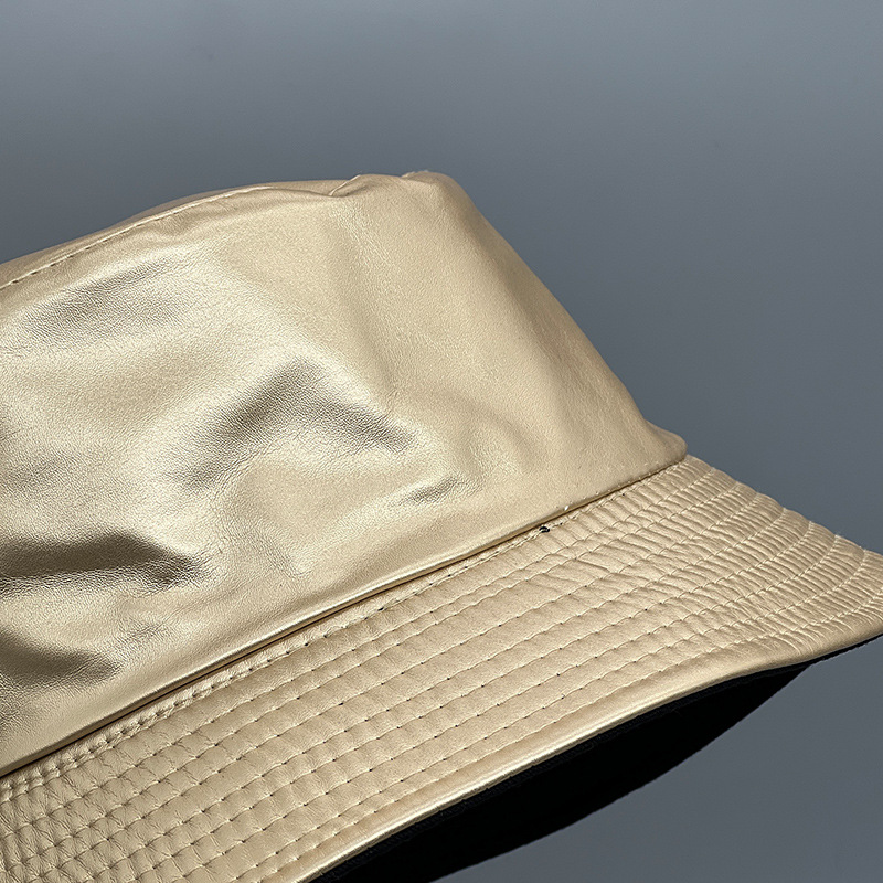 Модные американские шляпы-ведра 2024 из искусственной кожи на заказ оптом