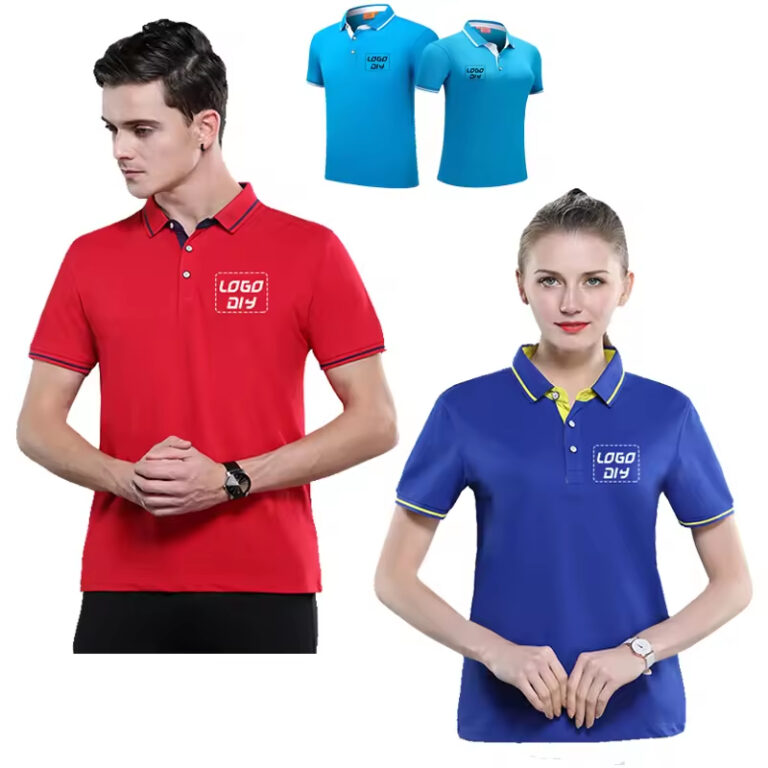 Camisas pólo corporativas de marca personalizada